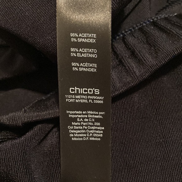 NWOT - Chico's Travelers Classic India Ink Straight-Leg Split Ankle Pant - Sz 0 - Picture 10 of 16